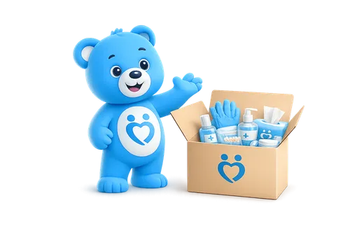 Pflegebox sichern